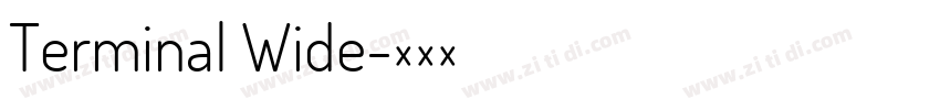 Terminal Wide字体转换